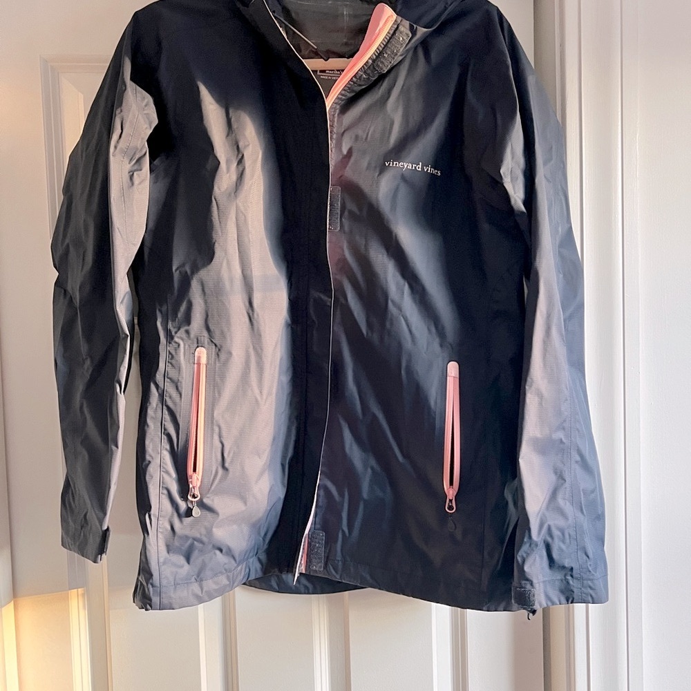 Vineyard Vines Navy Jacket with Pink Accents